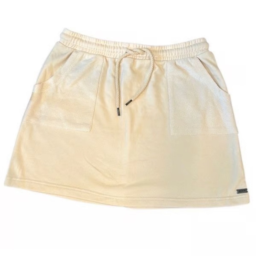 Roxy Teho Cream Knit Surf Mini Short Beach Vacation Skirt